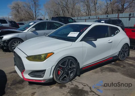 2020 Hyundai Veloster N z USA, uszkodzony, nr VIN KMHT36AH7LU004132